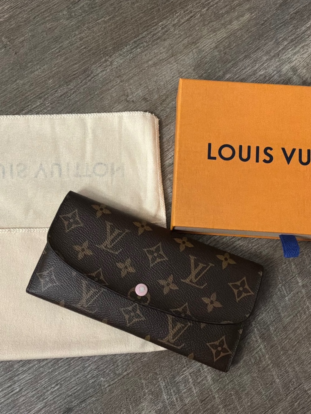 Authentic Louis Vuitton Wallet with pink leather inside